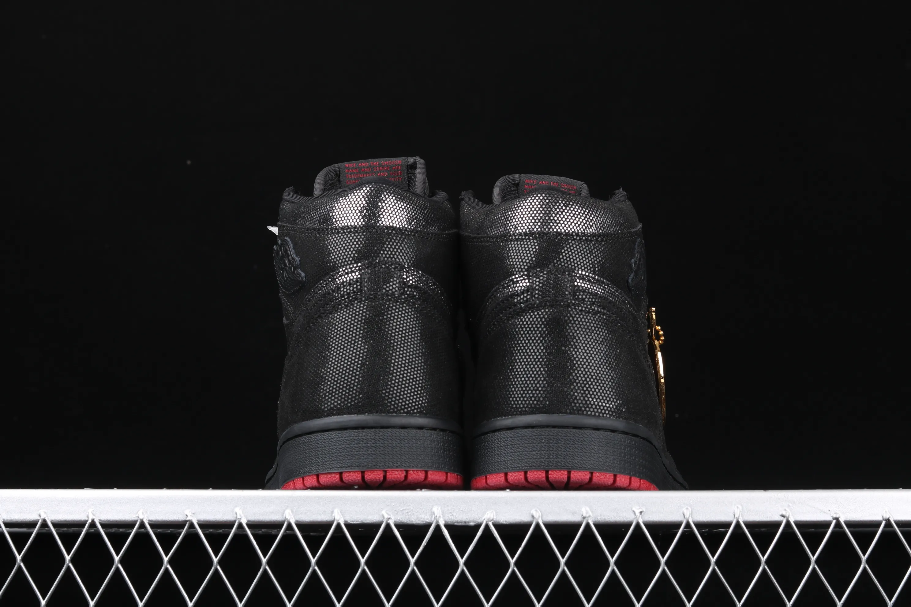 All categories Air Jordan Jordan series basketball shoes Air Jordan 1 High Air Jordan 1 Retro High OG WMNS "SP Gina" AJ1 Joe 1 Black Pearl Joint Black and Red CD7071-001